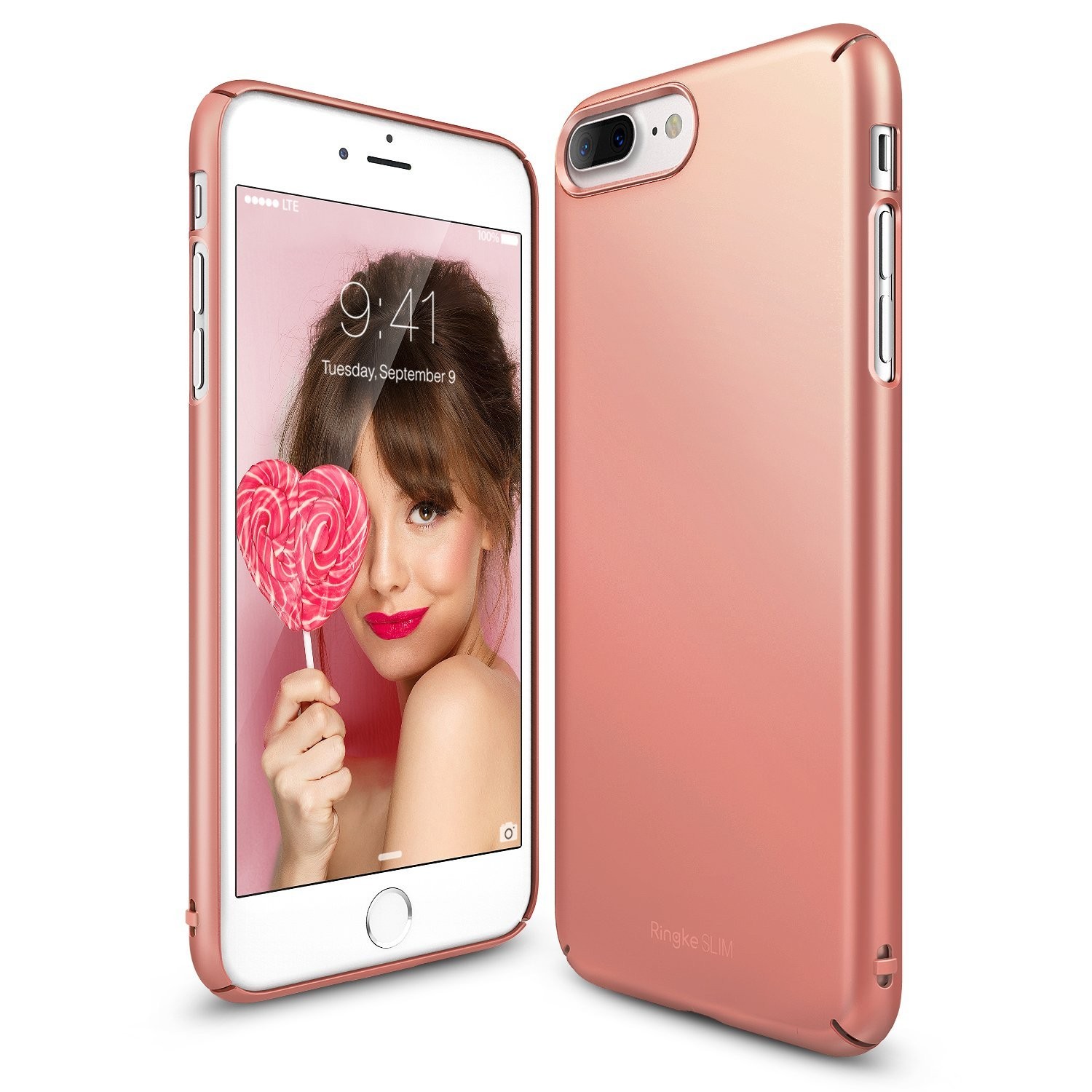 Kryt Ringke "Slim" pro iPhone 7 Plus - rose gold