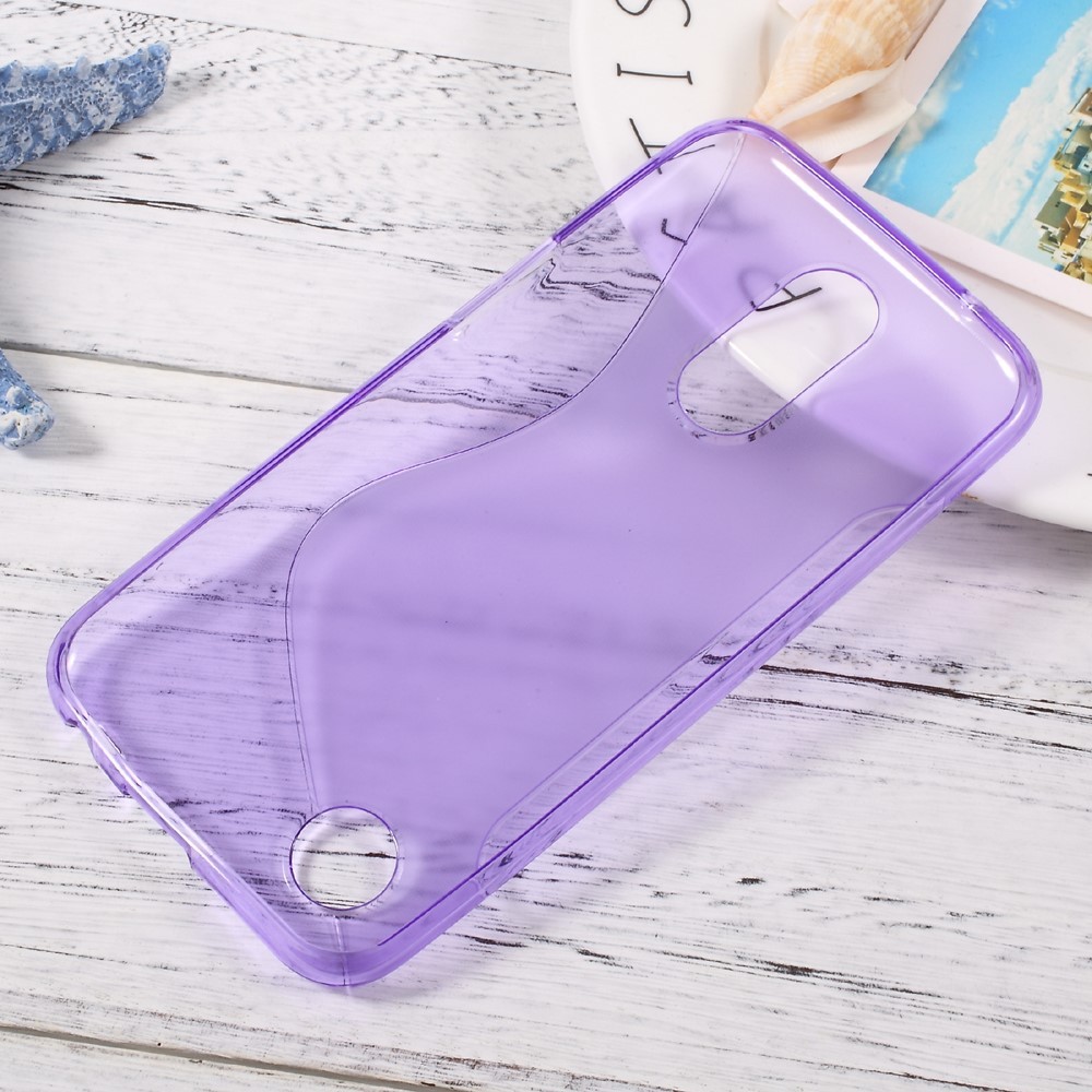 TPU gelový obal „S-Line“ LG K10 2017 - fialový
