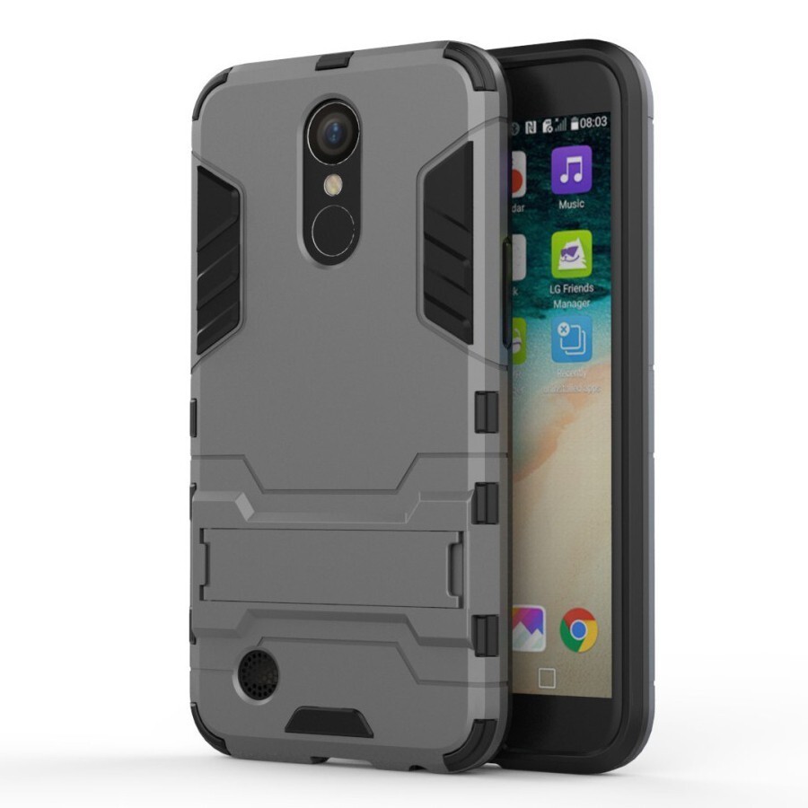Robustní obal „Impact X“ pro LG K10 2017 - šedý