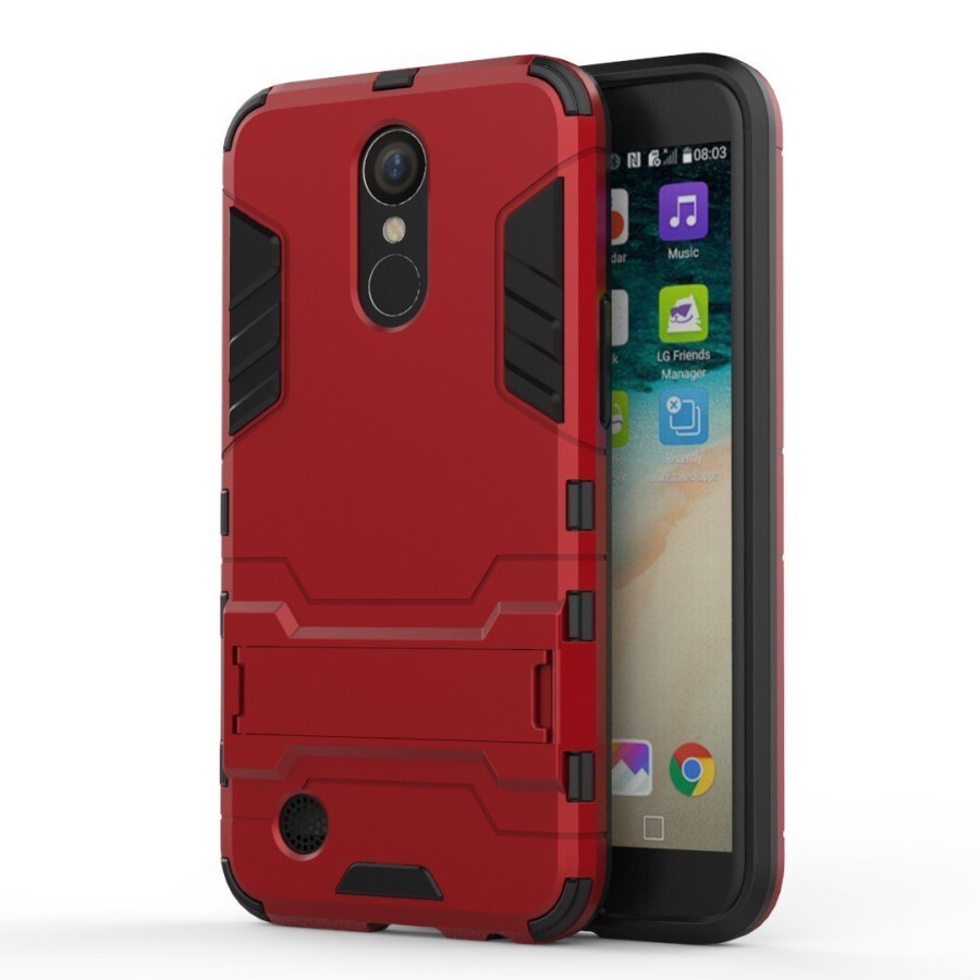 Robustní obal „Impact X“ pro LG K10 2017 - červený