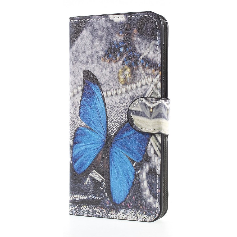 Módní kryt „Blue Butterfly“ pro Huawei Y5 2017 / Y6 2017