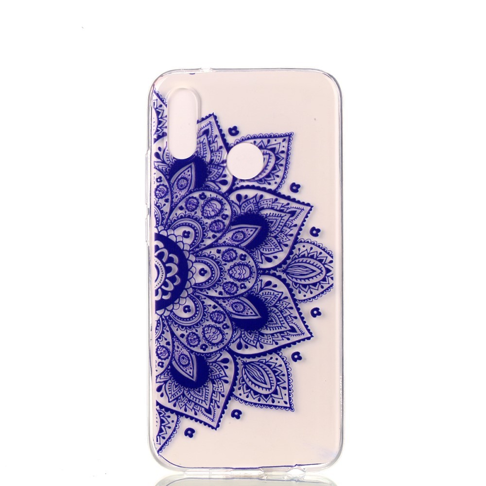 TPU gelový obal „Purple Geo“ pro Huawei P20 Lite