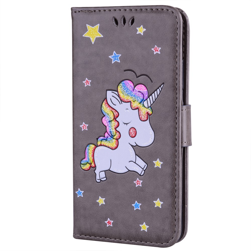 Módní kryt „Unicorn“ pro Huawei P20 Lite - šedý