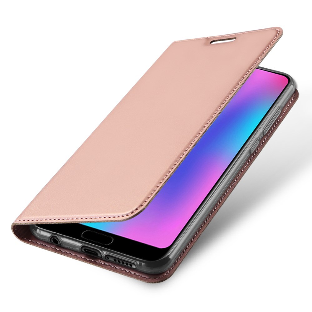 Módní pouzdro "Skin" pro Huawei Honor 10 z umělé kůže - růžové