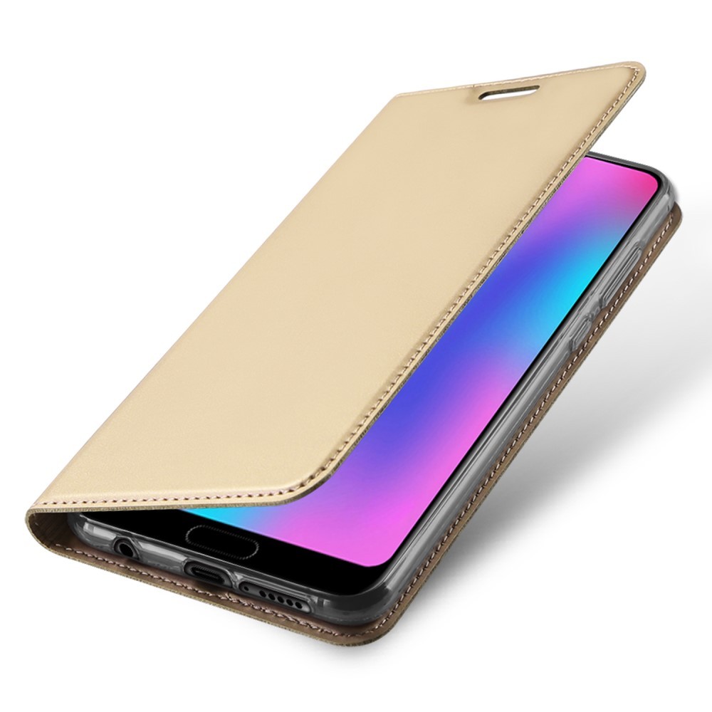 Módní pouzdro "Skin" pro Huawei Honor 10 z umělé kůže - zlatý