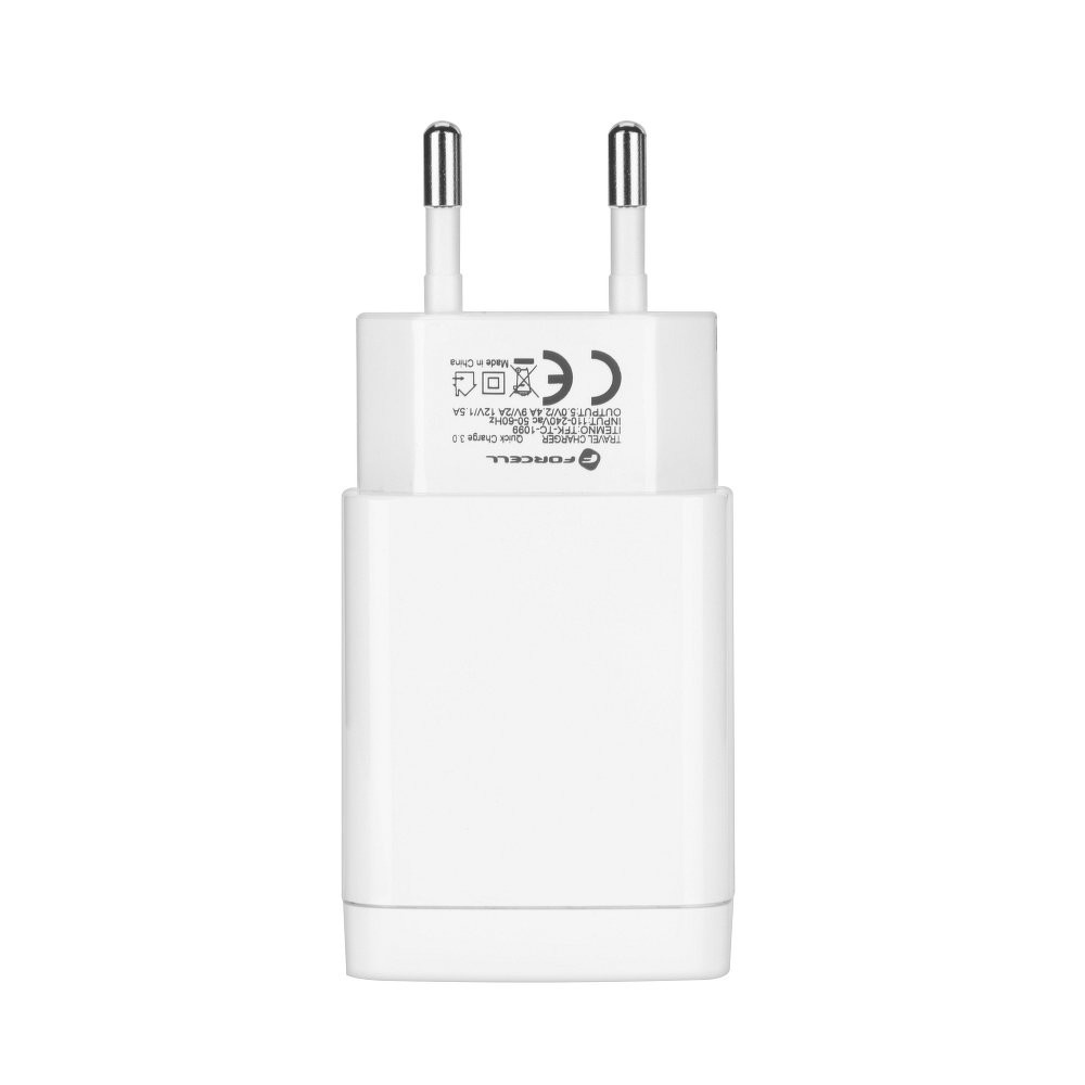 Nabíječka Quick Charge 3.0 s USB-C kabelem - bílá