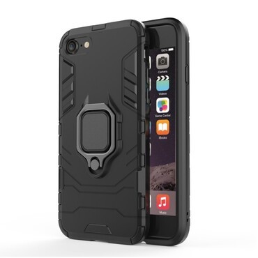 Robustní obal „Impact X Ring“ pro iPhone 8 / iPhone 7 - černý Robustní obal „Impact X Ring“ pro iPhone 8 / iPhone 7 - černý