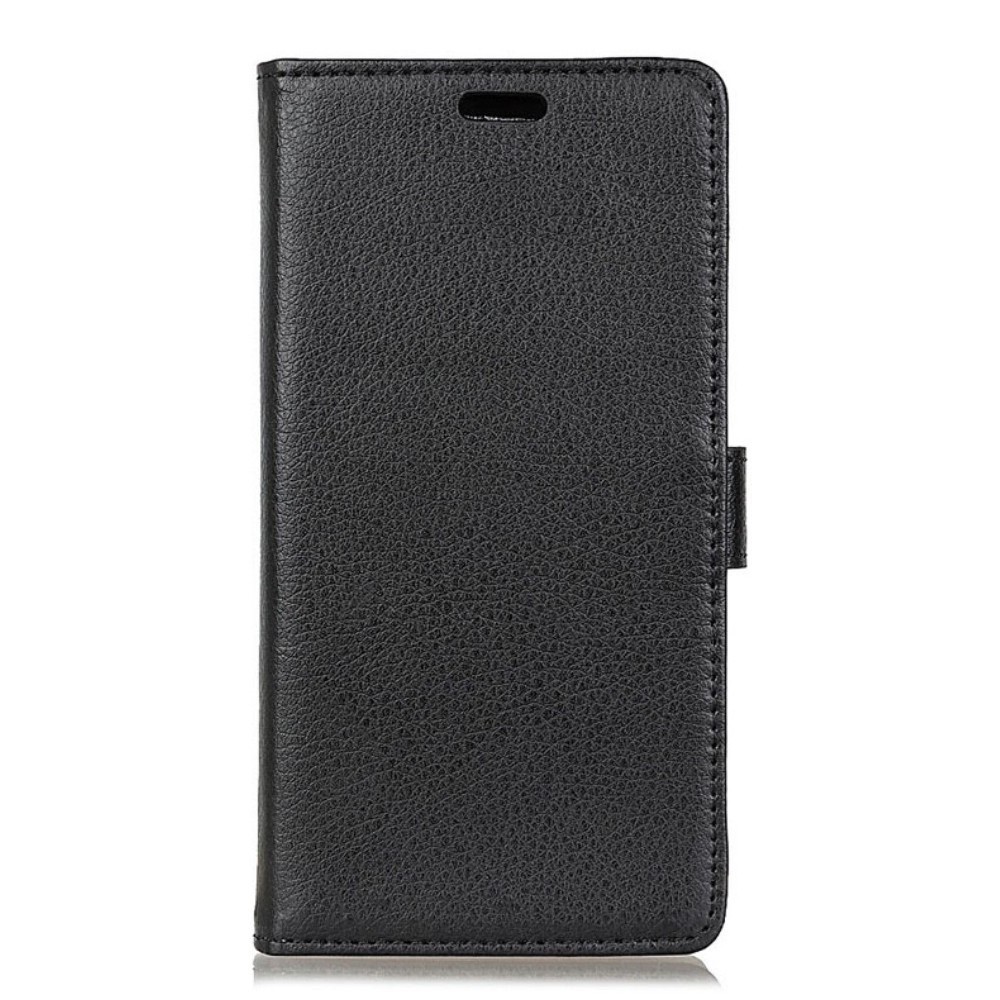 Elegantní kryt „Litchi“ pro Samsung Galaxy A7 2018 - černý