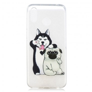 Tenký TPU gelový obal „Dog Bros“ pro Huawei Honor Play Tenký TPU gelový obal „Dog Bros“ pro Huawei Honor Play