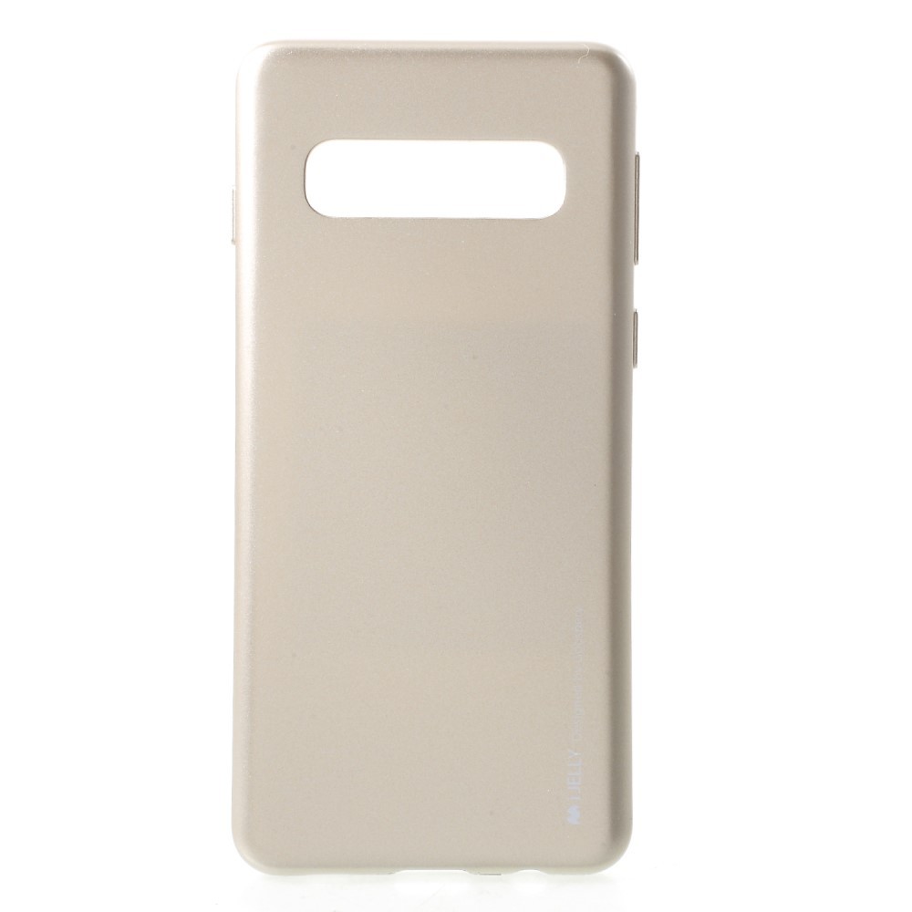 TPU gelový obal Goospery iJelly Case Samsung Galaxy S10 - zlaté barvy