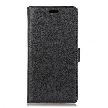 Elegantní kryt „Litchi“ pro Samsung Galaxy S10 - černý Elegantní kryt „Litchi“ pro Samsung Galaxy S10 - černý