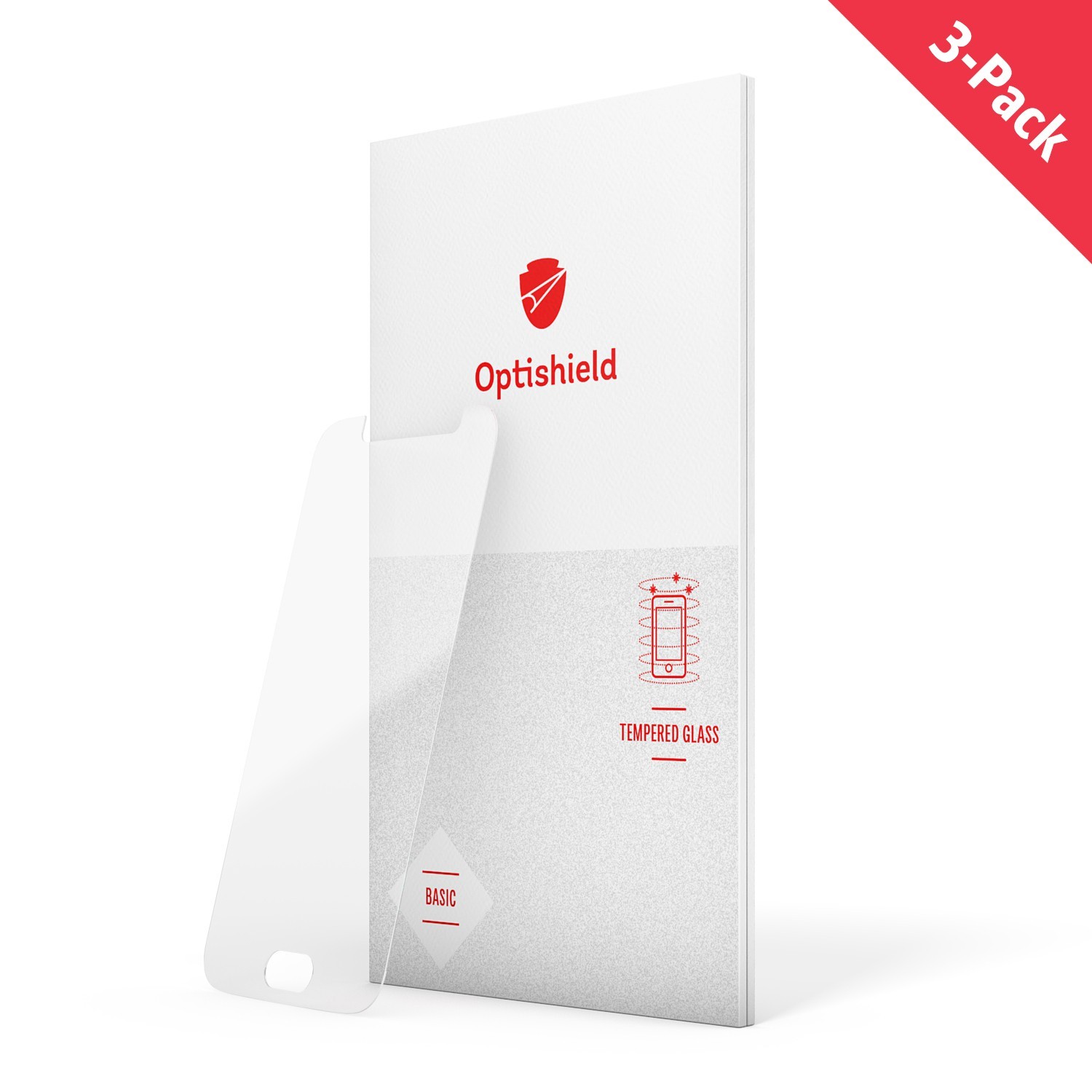 3-Pack tvrzených skel Optishield pro Huawei P Smart 2019