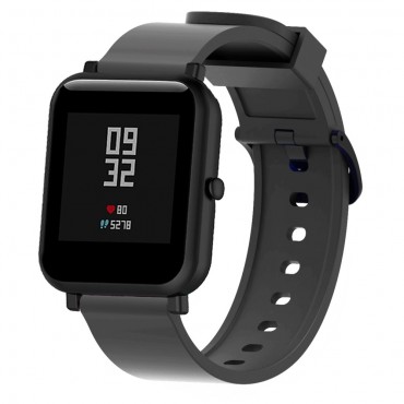 Silikonový pásek pro Xiaomi Amazfit „Bip“ - černý