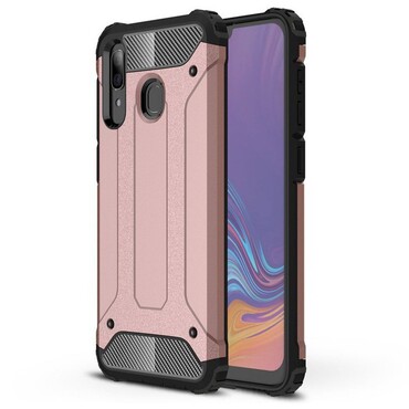Robustní obal „Rock“ pro Samsung Galaxy A30 - růžový Robustní obal „Rock“ pro Samsung Galaxy A30 - růžový