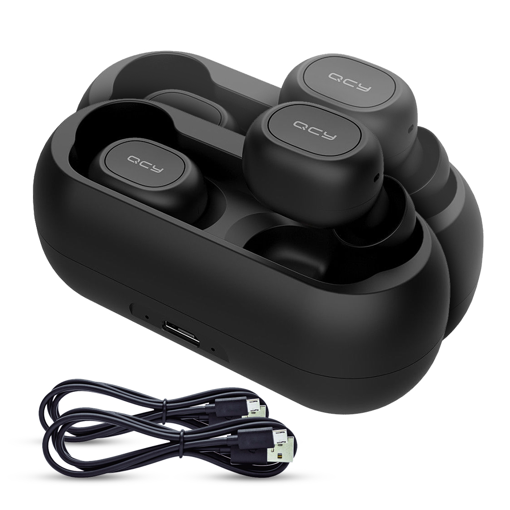 2-Pack: 2x Bezdrátová Bluetooth sluchátka „Sphereo“ s přenosným nabíjecím pouzdrem