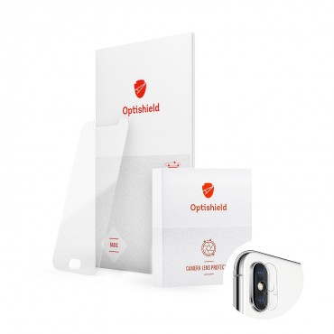 Optishield 2 v 1 tvrzené sklo na displej a zadní fotoaparát pro iPhone X / XS Optishield Pro