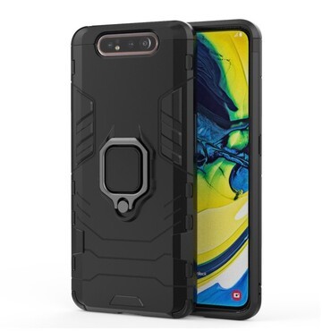 Robustní obal „Impact X Ring“ pro Samsung Galaxy A80 - černý Robustní obal „Impact X Ring“ pro Samsung Galaxy A80 - černý