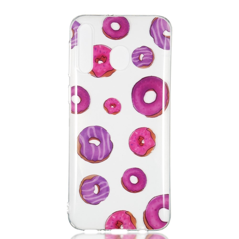 TPU gelový obal „Pink Doughnuts“ pro Samsung Galaxy M30