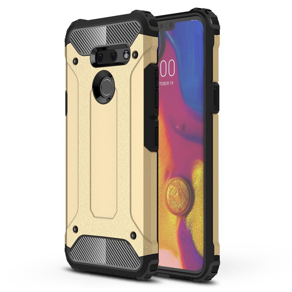 Robustní obal „Rock“ pro LG G8 ThinQ - zlatý