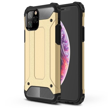 Robustní obal „Rock“ pro iPhone 11 Pro - zlatý Robustní obal „Rock“ pro iPhone 11 Pro - zlatý