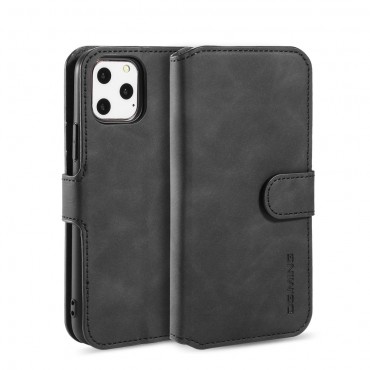 Elegantní kryt „Retro Wallet“ pro iPhone 11 Pro - černý Elegantní kryt „Retro Wallet“ pro iPhone 11 Pro - černý