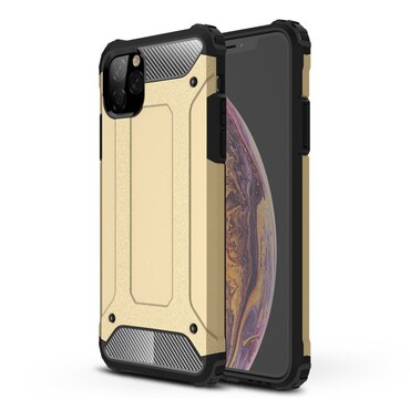 Robustní obal „Rock“ pro iPhone 11 Pro Max - zlatý Robustní obal „Rock“ pro iPhone 11 Pro Max - zlatý