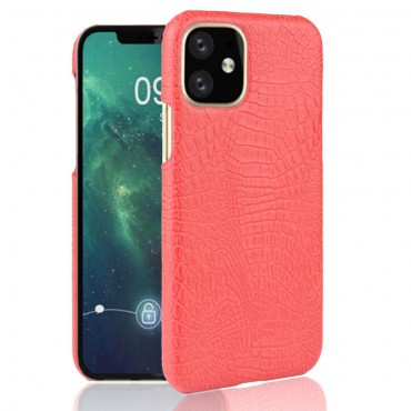 Kryt Croc z umělé kůže pro iPhone 11 Max - červený Kryt Croc z umělé kůže pro iPhone 11 Max - červený
