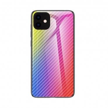 Hybridní obal „Carbon Fiber“ z tvrzeného skla pro iPhone 11 Pro Max - vícebarevný Hybridní obal „Carbon Fiber“ z tvrzeného skla pro iPhone 11 Pro Max - vícebarevný