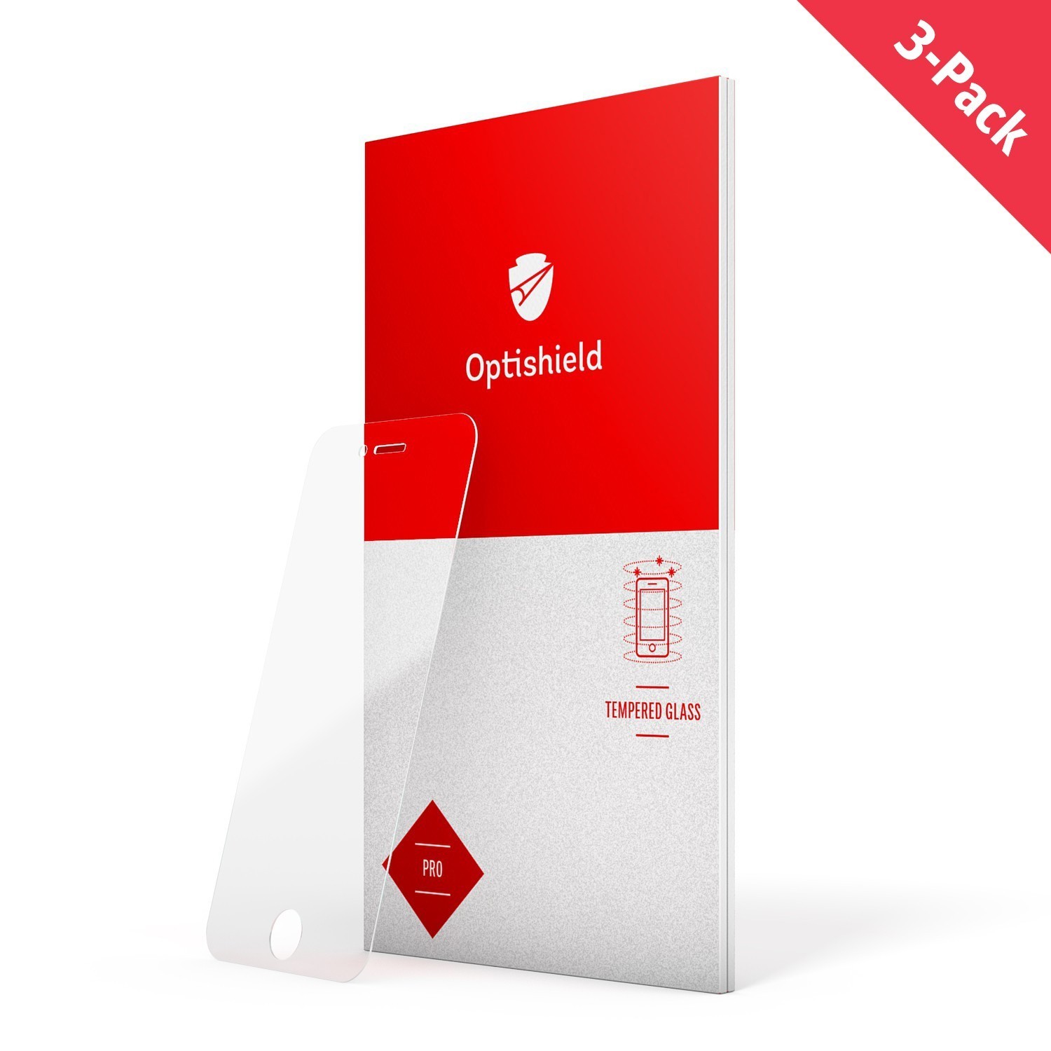 3-Pack prémiových tvrzených skel Optishield Pro pro iPhone 11