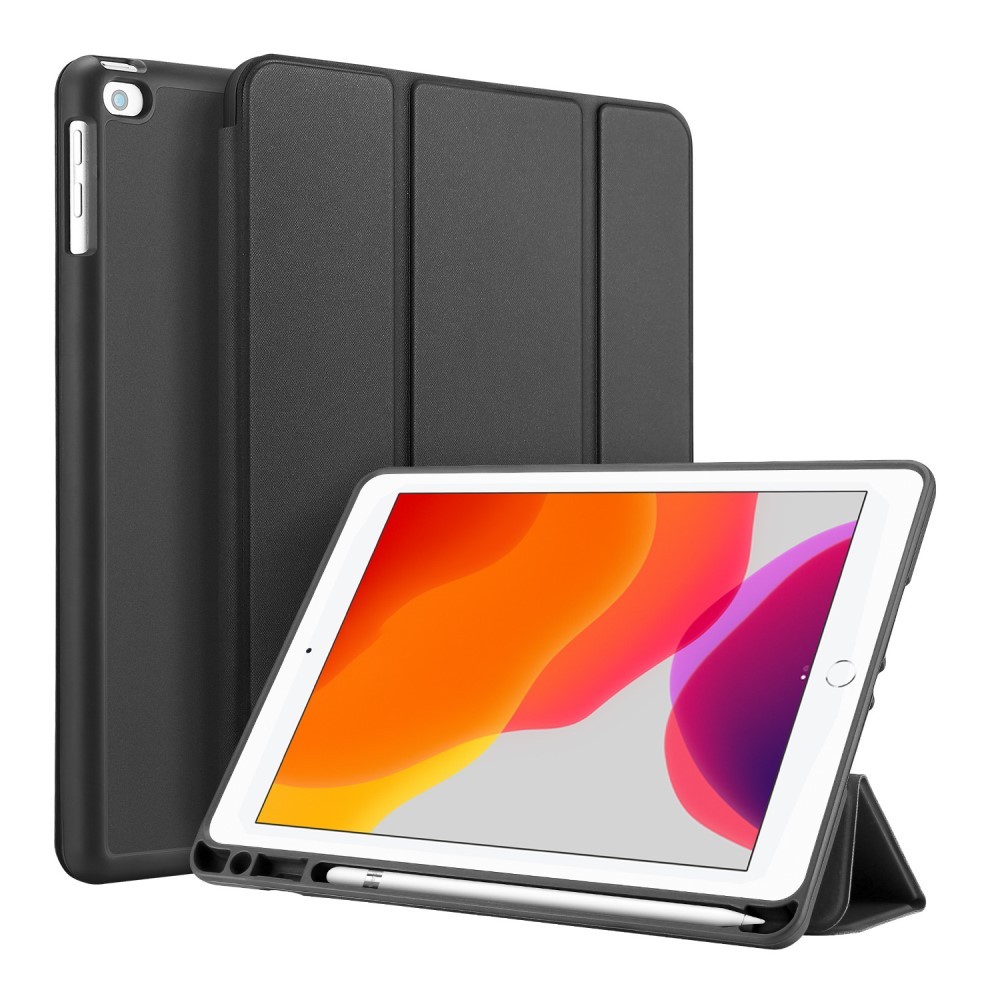 Módní kryt „Skin“ pro iPad 10.2 2019 / iPad 10.2 2020 / iPad 10.2 2021 z umělé kůže - černý