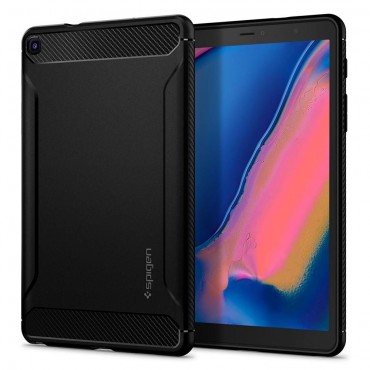 Obal Spigen „Rugged Armor“ pro Samsung Galaxy Tab A 8.0 s S Pen - černý Obal Spigen „Rugged Armor“ pro Samsung Galaxy Tab A 8.0 s S Pen - černý