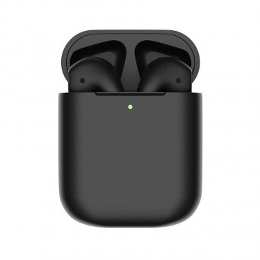 Bezdrátová Bluetooth sluchátka „NeroBuds“ s přenosným nabíjecím pouzdrem - matně černá