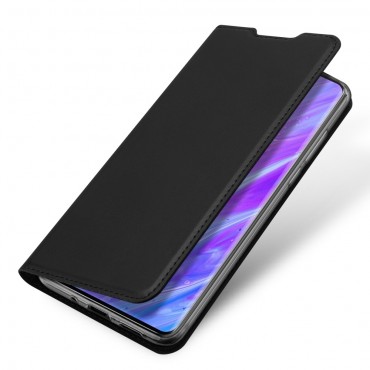 Módní kryt „Skin“ pro Samsung Galaxy S20 z umělé kůže - černý Módní kryt „Skin“ pro Samsung Galaxy S20 z umělé kůže - černý