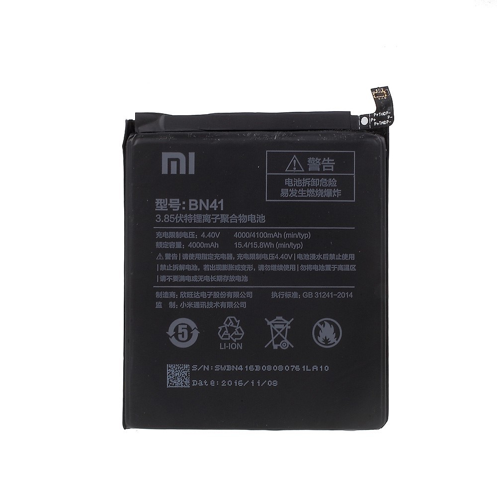 Baterie pro Xiaomi Redmi Note 4 / Note 4x - 4 000 mAh - 100% originální