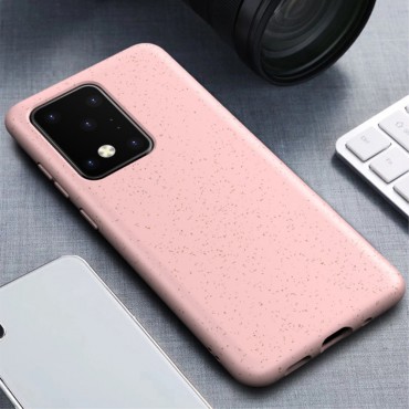 TPU gelový obal Ipaky „Wheat Straw“ pro Samsung Galaxy S20 Ultra - růžový TPU gelový obal Ipaky „Wheat Straw“ pro Samsung Galaxy S20 Ultra - růžový