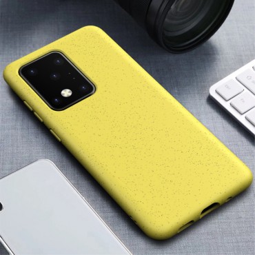 TPU gelový obal Ipaky „Wheat Straw“ pro Samsung Galaxy S20 Ultra - žlutý TPU gelový obal Ipaky „Wheat Straw“ pro Samsung Galaxy S20 Ultra - žlutý