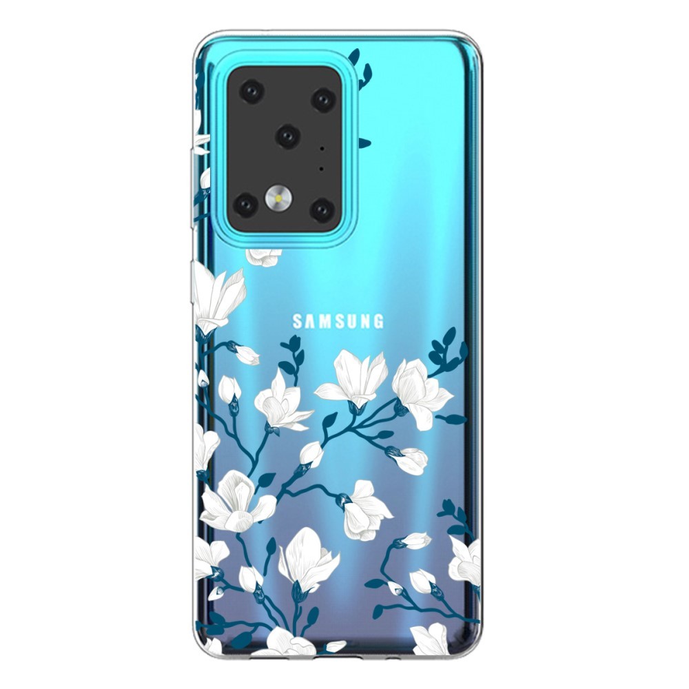 TPU gelový obal „Blue Flower“ pro Samsung Galaxy S20 Ultra