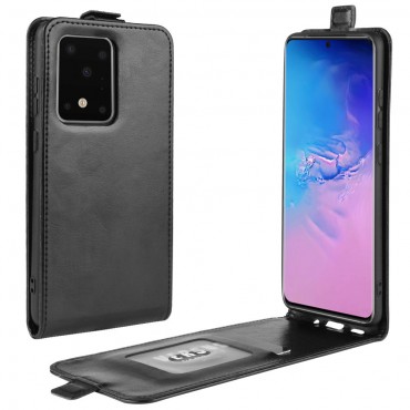 Módní flipový kryt pro Samsung Galaxy S20 Ultra - černý Módní flipový kryt pro Samsung Galaxy S20 Ultra - černý