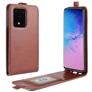 Módní flipový kryt pro Samsung Galaxy S20 Ultra - hnědý Módní flipový kryt pro Samsung Galaxy S20 Ultra - hnědý