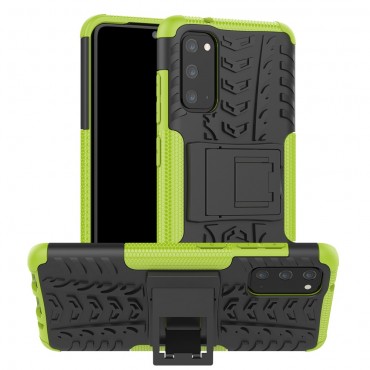 Hybridní TPU gelový obal „Tough“ pro Samsung Galaxy S20 - zelený Hybridní TPU gelový obal „Tough“ pro Samsung Galaxy S20 - zelený