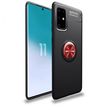 TPU gelový obal „Multi Ring“ pro Samsung Galaxy S20 - černo červený TPU gelový obal „Multi Ring“ pro Samsung Galaxy S20 - černo červený