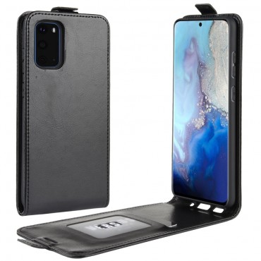 Módní flipový kryt pro Samsung Galaxy S20 - černý Módní flipový kryt pro Samsung Galaxy S20 - černý