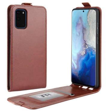 Módní flipový kryt pro Samsung Galaxy S20 - hnědý Módní flipový kryt pro Samsung Galaxy S20 - hnědý