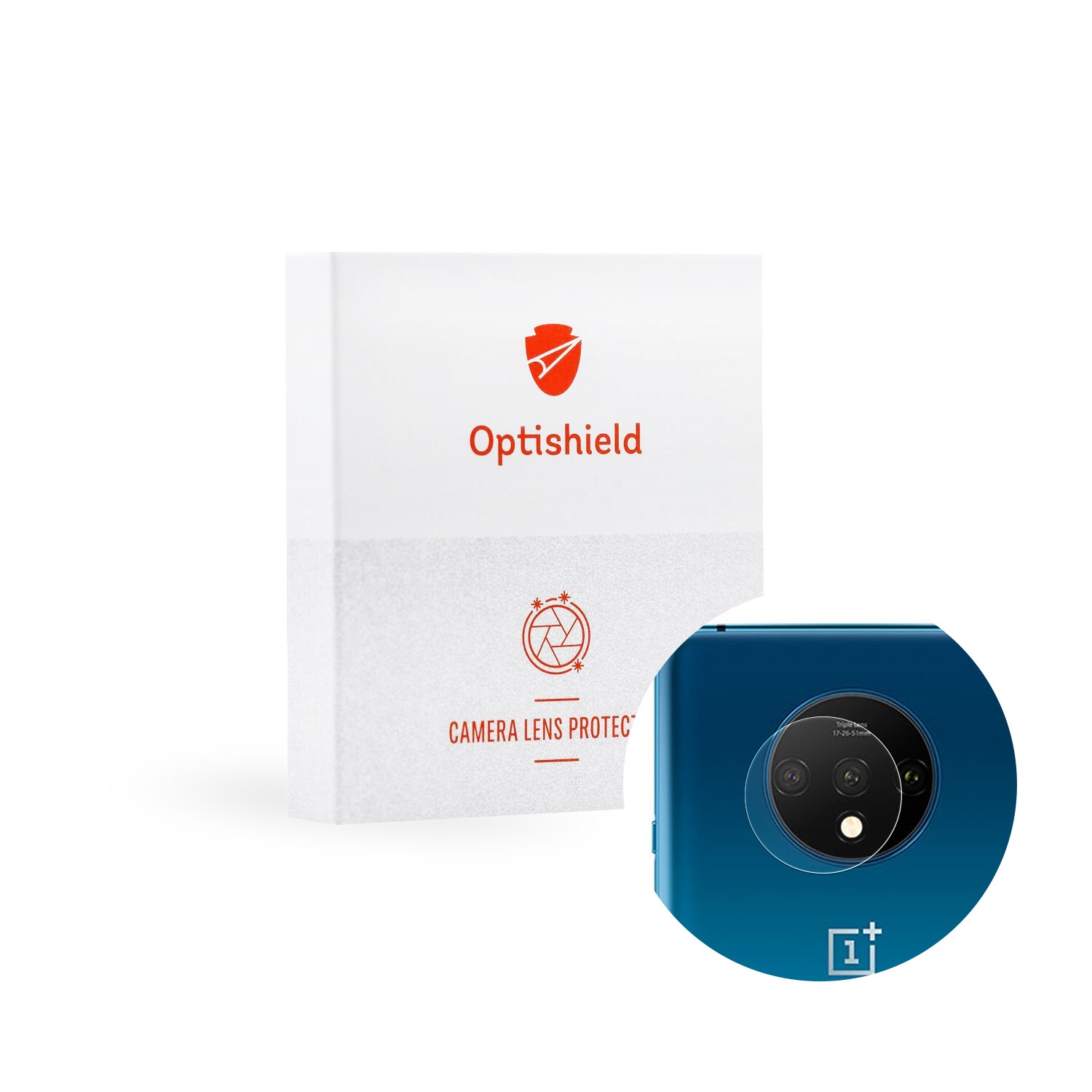 Vysoce kvalitní ochranné sklo Optishield Pro na zadní fotoaparát pro OnePlus 7T