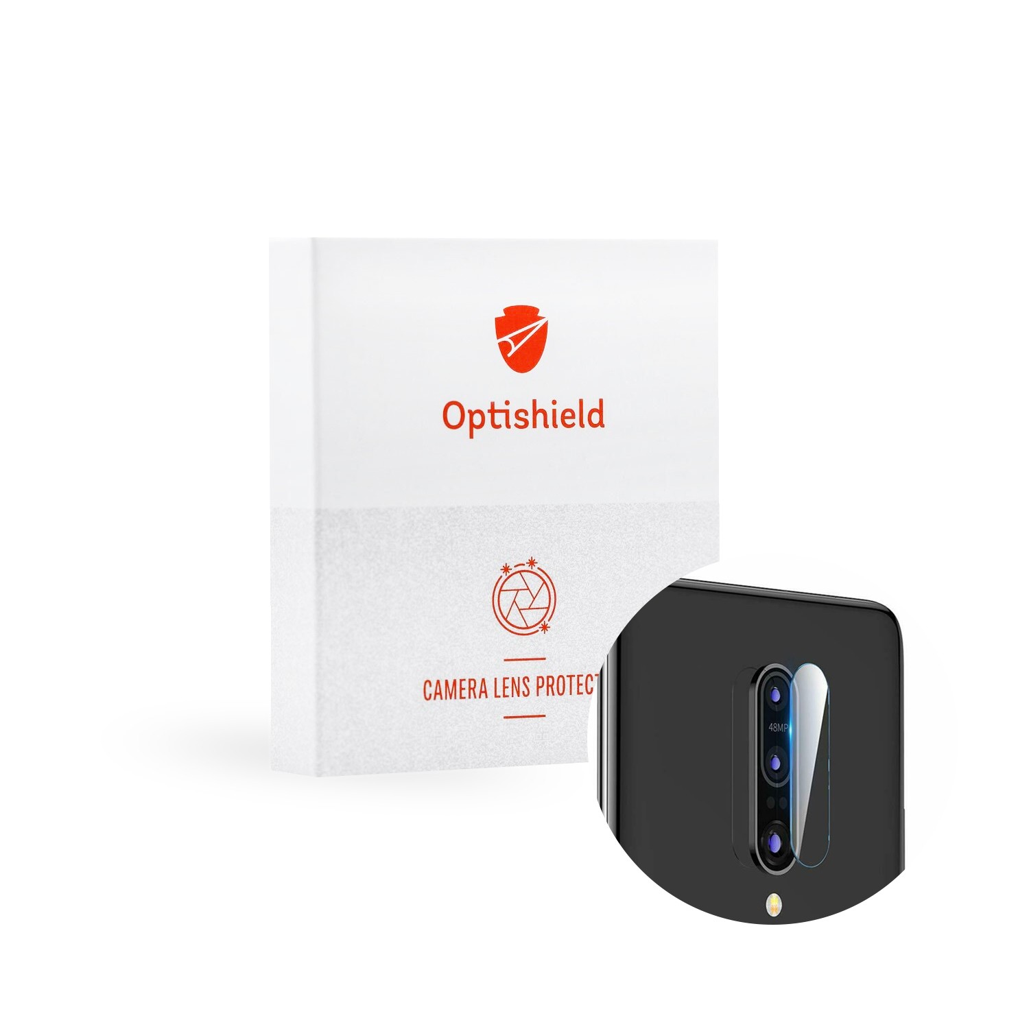 Vysoce kvalitní ochranné sklo Optishield Pro na zadní fotoaparát pro OnePlus 7T Pro