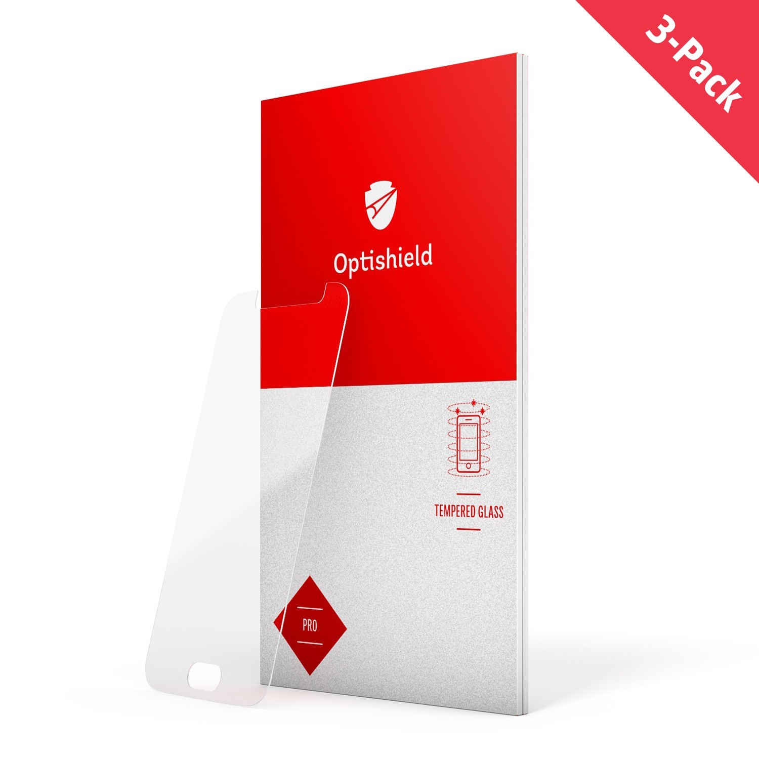 3-Pack vysoce kvalitních ochranných skel 3D Full Body na Xiaomi Redmi Note 8T Optishield Pro