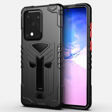 Hybridní TPU gelový obal „King“ pro Samsung Galaxy S20 Ultra - černý Hybridní TPU gelový obal „King“ pro Samsung Galaxy S20 Ultra - černý