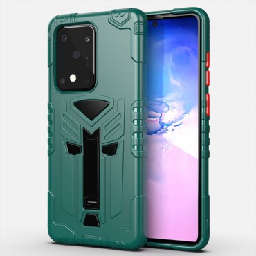 Hybridní TPU gelový obal „King“ pro Samsung Galaxy S20 Ultra - zelený Hybridní TPU gelový obal „King“ pro Samsung Galaxy S20 Ultra - zelený