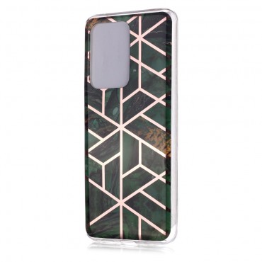 TPU gelový obal „Metal Marble“ pro Samsung Galaxy S20 Ultra - zelený TPU gelový obal „Metal Marble“ pro Samsung Galaxy S20 Ultra - zelený