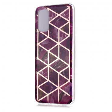 TPU gelový obal „Metal Marble“ pro Samsung Galaxy S20 Plus - růžový TPU gelový obal „Metal Marble“ pro Samsung Galaxy S20 Plus - růžový